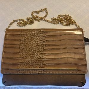 ALDO BROWN CLUTCH BAG, NWOT